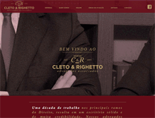 Tablet Screenshot of cletoerighetto.adv.br